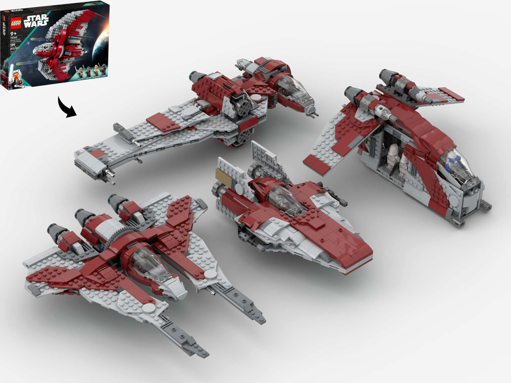 Lego 4-in-1 Alternate Builds Bundle - 75362 Ahsoka Tano's T-6 Shuttle