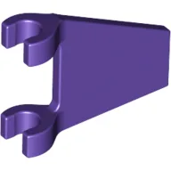 Flag 2 x 2 Trapezoid with Flat Area between Clips / Dark Purple