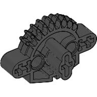 Lego Large Figure Skeletal, Torso, Gear 9 Tooth with 3 Axle Holes and 2 Holes (Matoran) / Black