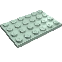 Plate 4 x 6 / Sand Green