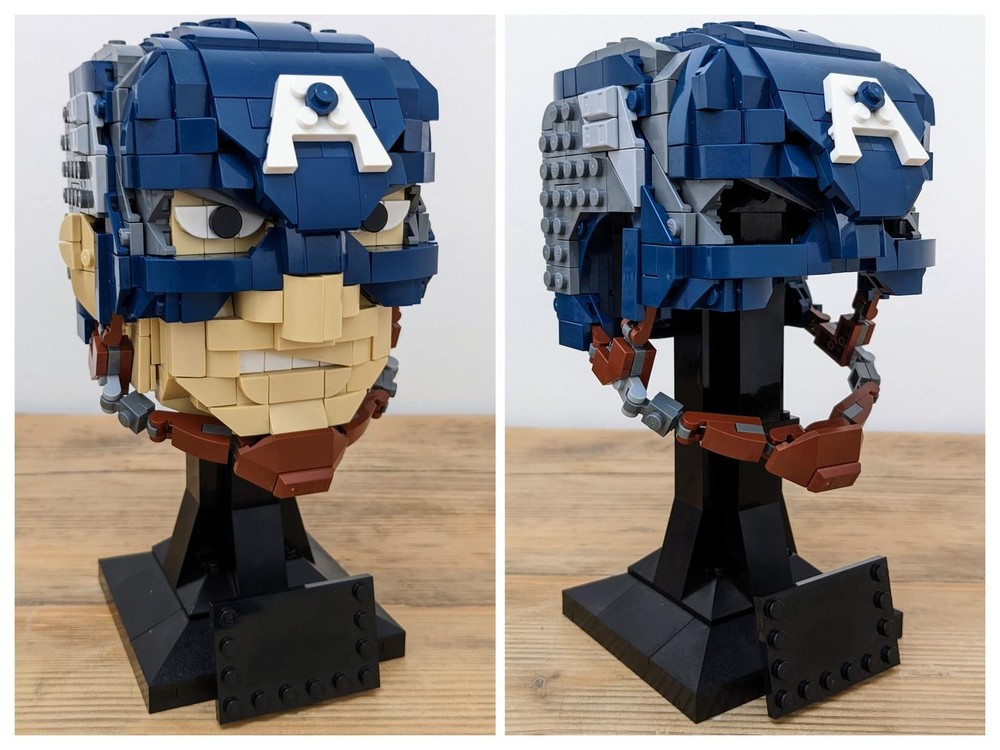 Lego Captain America Face & Helmet MOC