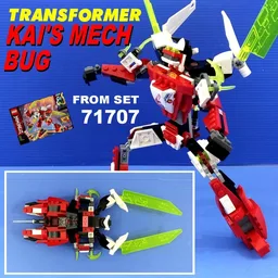 Transformer Insecticon Shrapnel from Ninjago 71707: Kai's Mech Jet