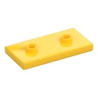 Plate Special 2 x 4 with Groove and Two Center Studs (Jumper) / Yellow