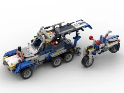 42112 - Car Transporter + Motorcycle