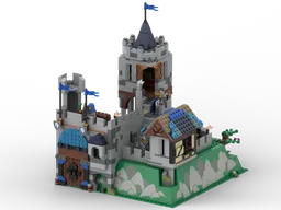 31168 Castle on 2552 baseplate (alternate build)