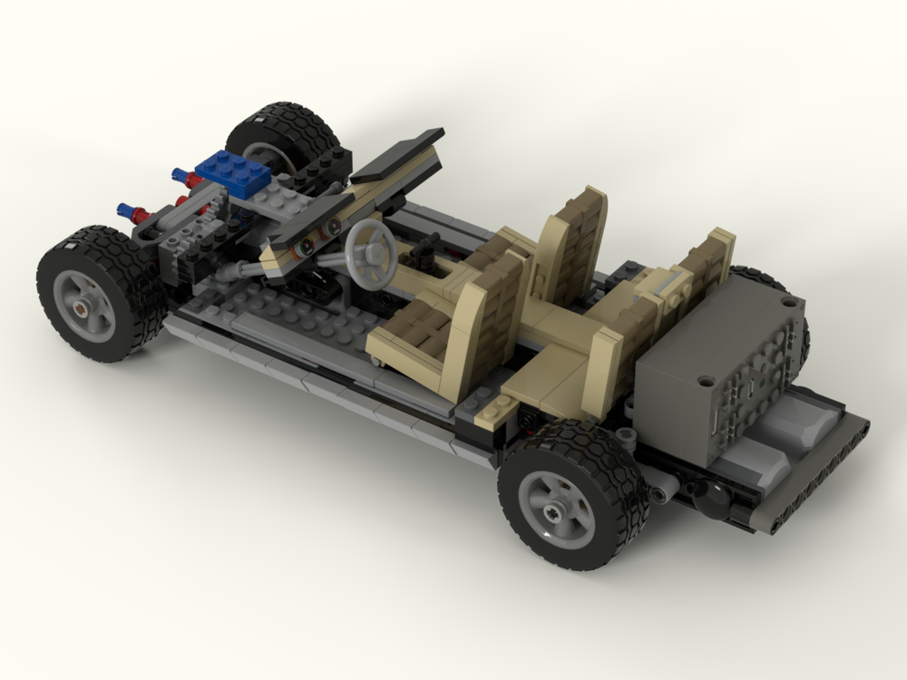 Lego Motorized Ford Mustang preserving interior and exterior features