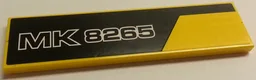 Stickered Assembly 8 x 2 with Black Line and 'MK 8265' Pattern Model Right Side (Sticker) - Set 8265