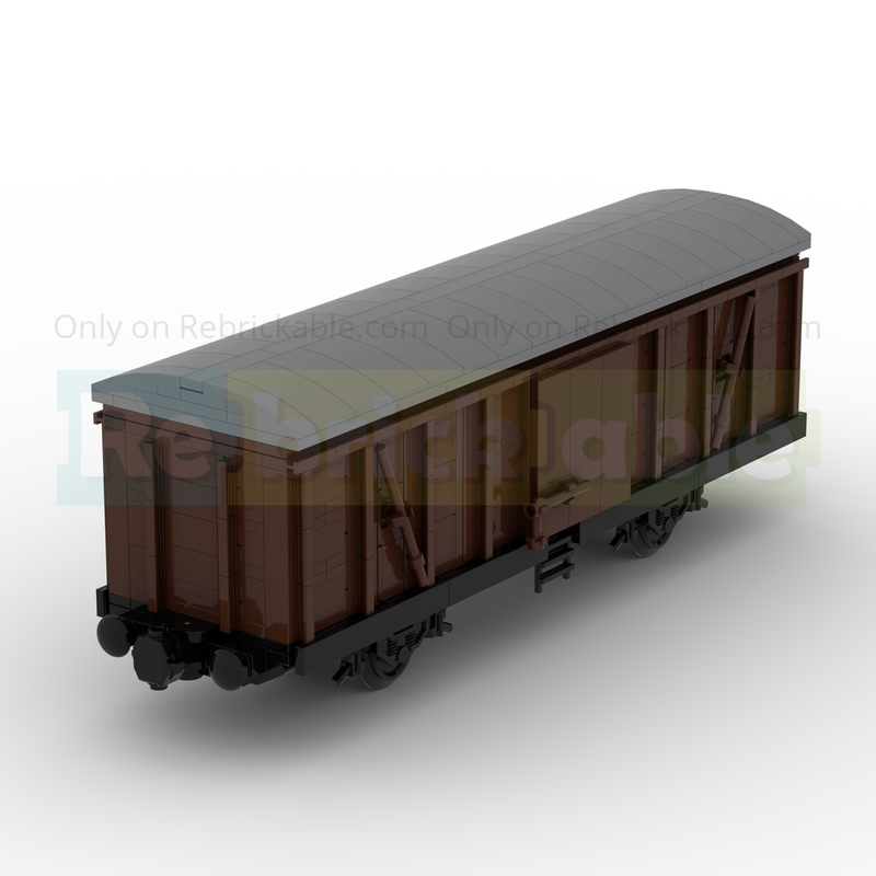 Lego 8W German Train Postwagen der Deutschen Bundesbahn in Brown