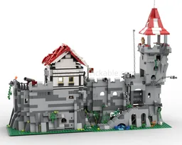 Medieval Castle – Two-Story Mountain Fortress with Tower