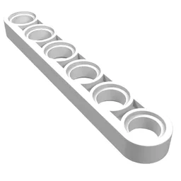 Technic Beam 1 x 6 Thin / White