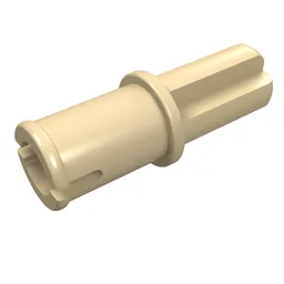 Technic Axle Pin without Friction Ridges Lengthwise / Tan