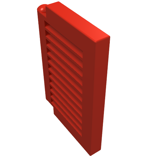 Lego Window 1 x 2 x 2 Shutter / Red