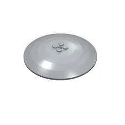 Dish 10 x 10 Inverted (Radar) with Solid Studs / Light Bluish Gray