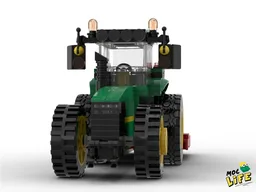 John Deere with rear mower