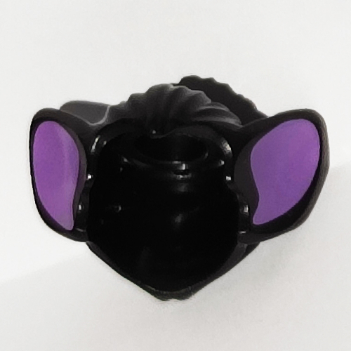 Lego Hair, Bat Ears and Medium Lavender Inner Ear Print