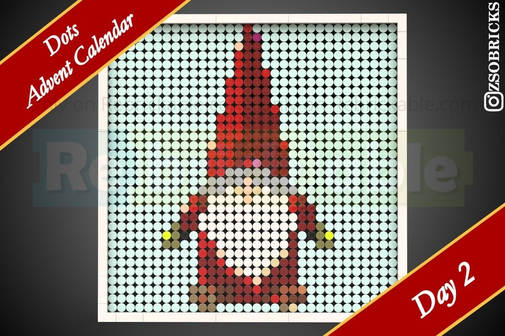 Lego Day 2 - Gonk - Dots Advent Calendar