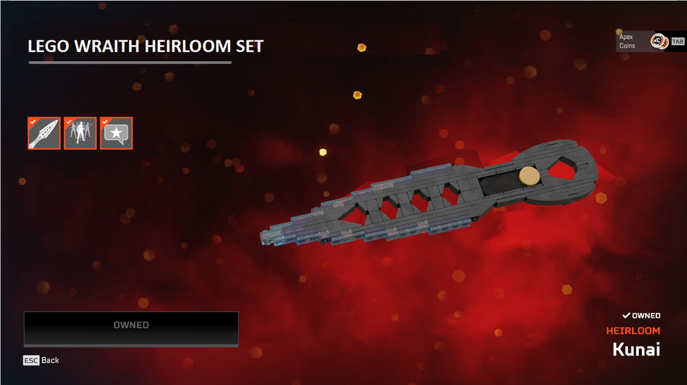 Lego Apex Legends Wraith Heirloom