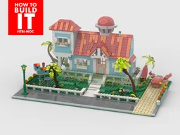 Display for set 43268 - Lilo and Stitch Beach House