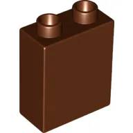 Duplo Brick 1 x 2 x 2 with Bottom Tube / Reddish Brown