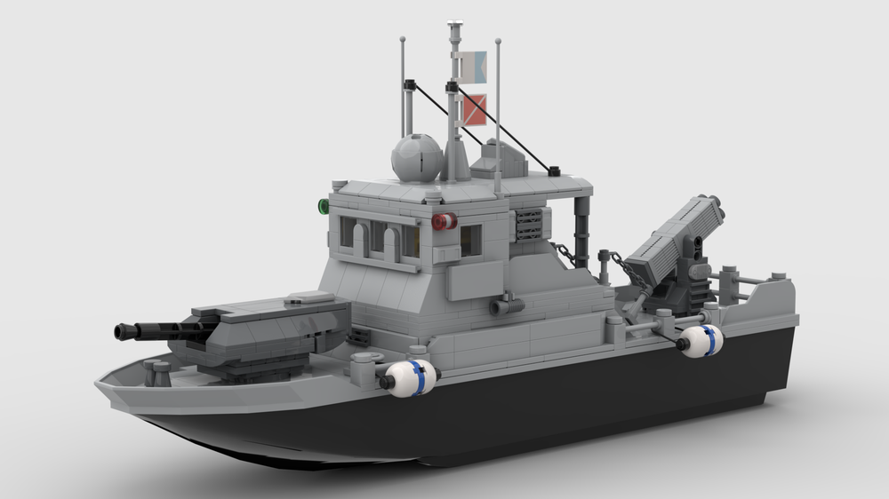 Lego Modular coastal protection ship "S 32 Noppe"