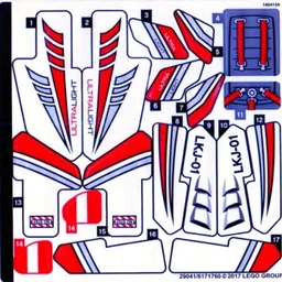 Sticker Sheet for Set 42057-1 / [No Color/Any Color]