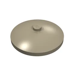 Dish 4 x 4 Inverted [Radar] / Dark Tan