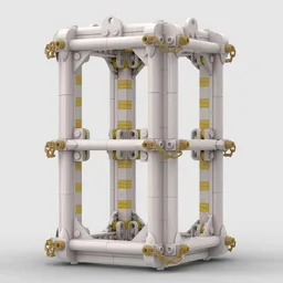 Frame For 43221 with Golden Chain 1x2