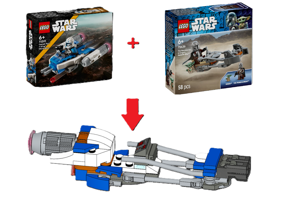 Lego Blue Speeder Bike