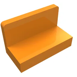 Panel 1 x 2 x 1 [Rounded Corners] / Orange