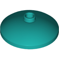 Lego Dish 3 x 3 Inverted [Radar] / Dark Turquoise