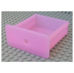 Clikits Container Cube Drawer / Trans-Pink