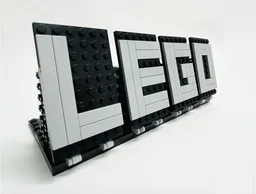 Fancy LEGO display sign