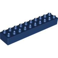 Lego Duplo Brick 2 x 10 / Dark Blue
