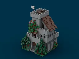 Medieval castle Keep in the forest - Modular