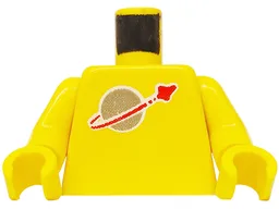 Torso with Classic Space Logo Pattern / Yellow Arms / Yellow Hands