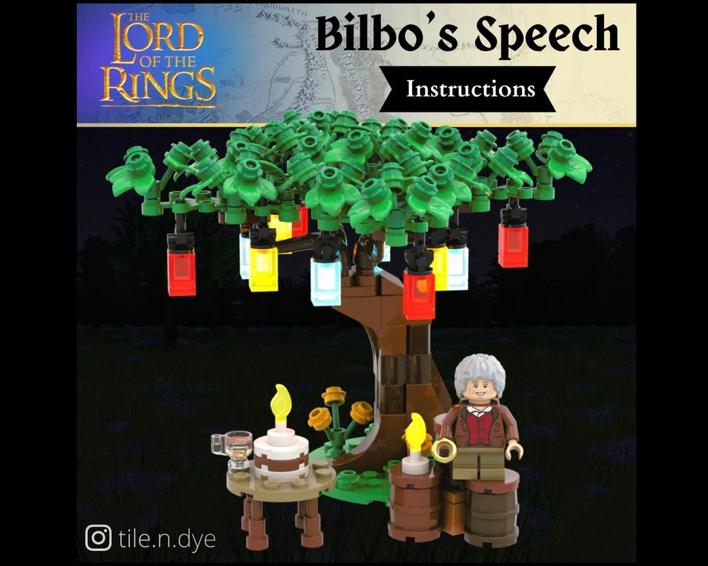 Lego Bilbo's Speech - LEGO LORD OF THE RINGS MOC