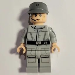 Imperial Crew, Light Bluish Gray Uniform, Dark Bluish Gray Cap, Printed Arms