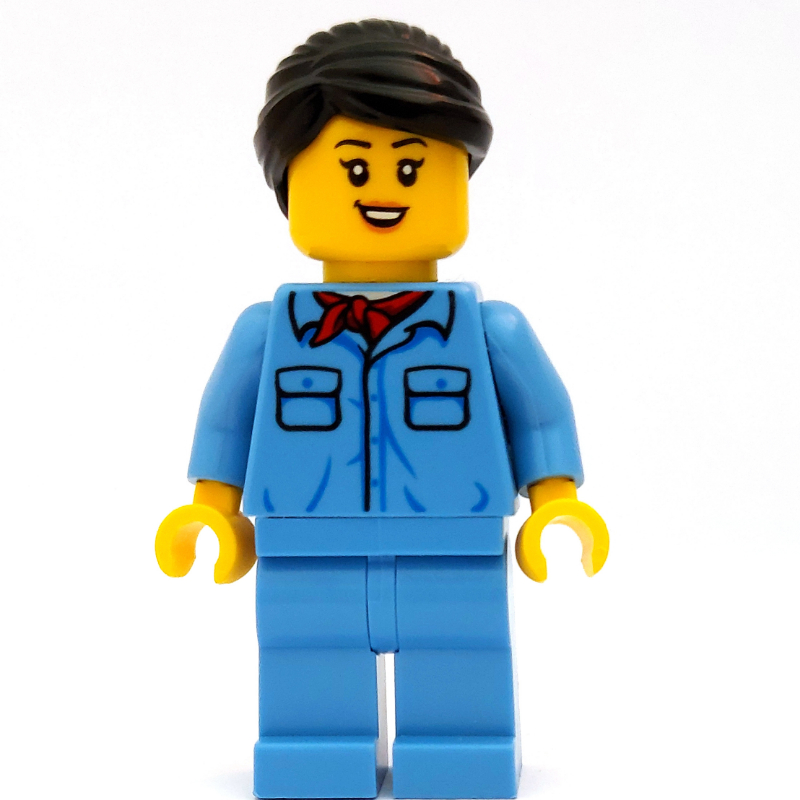 Lego Train Conductor - Medium Blue, Female