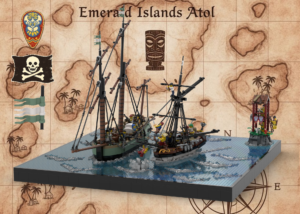 Lego ⚔️ BOARDING THE GOOD FORTUNE - 4 IN 1 COMBO MOC⚓