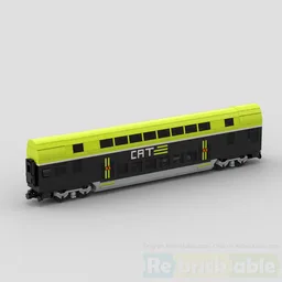 City Airport Train (CAT) train passenger car - motorized