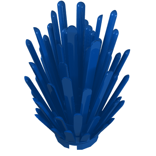 Lego Plant, Bush 2 x 2 x 4 / Blue