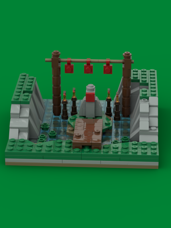 Lego Legends of Zelda Kakariko Village Goddess statue