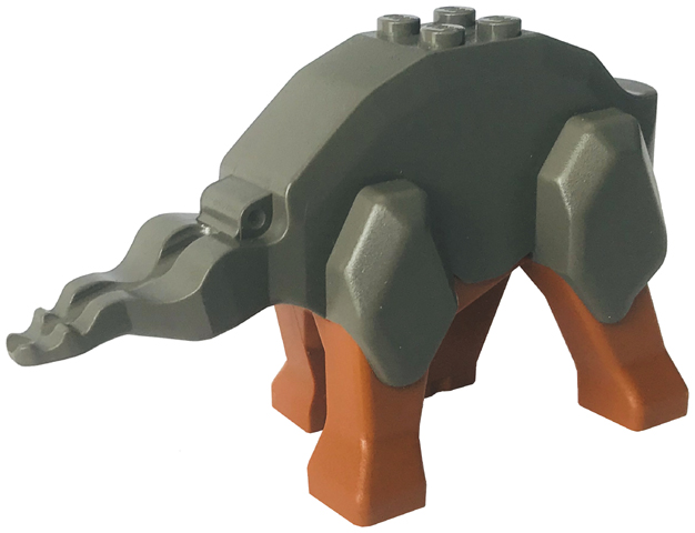 Lego Dinosaur Body Triceratops with Dark Orange Legs (30461 / 30462)