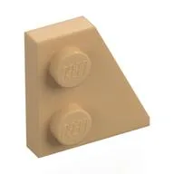 Wedge Plate 2 x 2 Right / Warm Tan