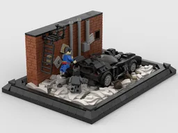 Noël Batmobile Display Scene