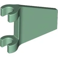 Flag 2 x 2 Trapezoid with Flared Area between Clips / Sand Green