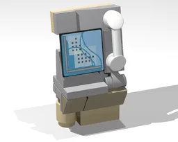 Computer Desk with Telephone
