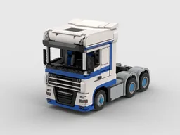 DAF XF 105 6X4 tractor(truck) blue