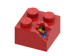 Broken 2x2 brick