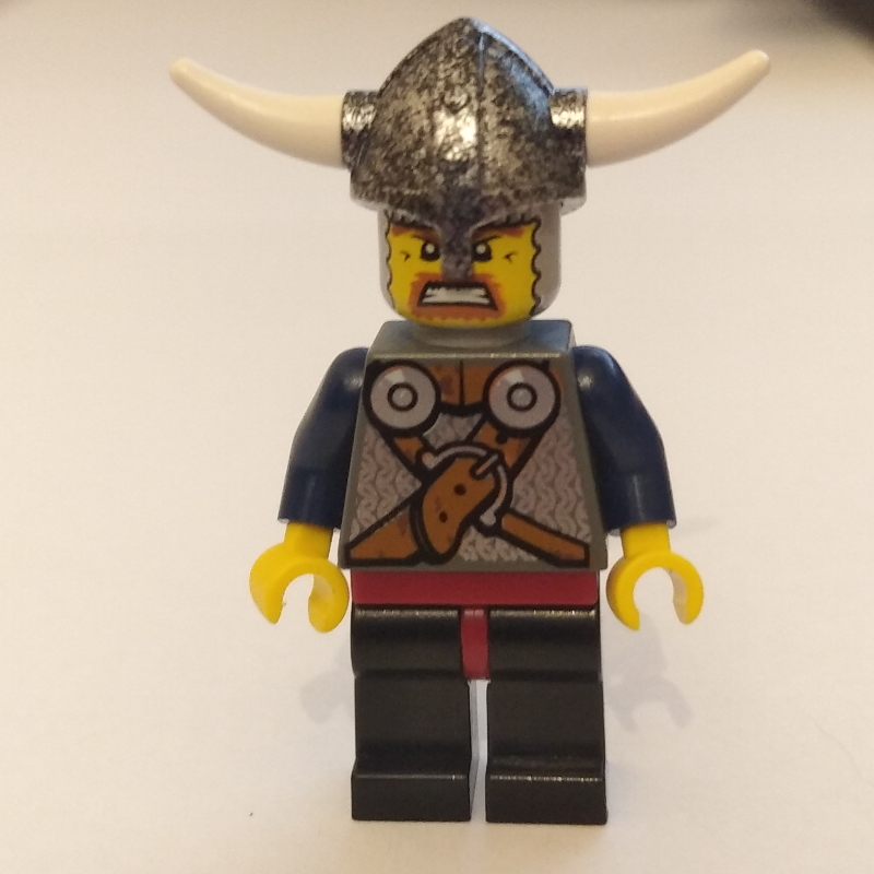 Lego Viking Warrior - Armour, Belts, Dark Blue Arms, Black Legs